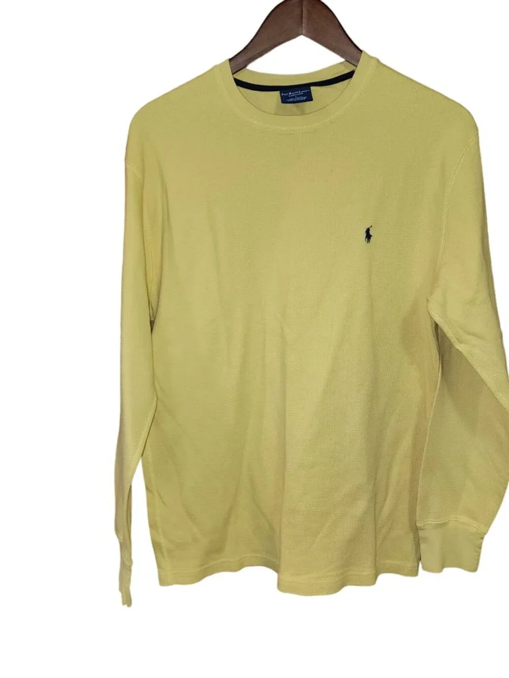 Polo Ralph Lauren Yellow thermal Sleepwear top Mens size L